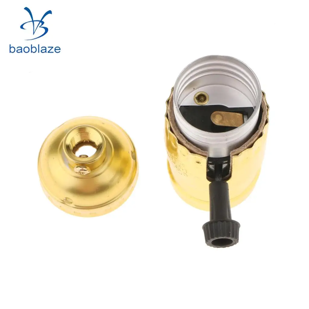 Edison Vintage Lamp Light Base Socket Holder E27 Screw Bulbs -Suitable for Bare Bulb Features With switch
