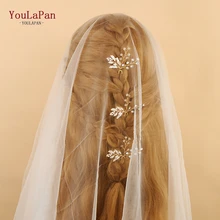 Youlapan HP61-G свадебная тиара свадебные заколки со стразами для невесты, свадебные аксессуары для волос для свадьбы Шпильки Свадебные украшения для волос