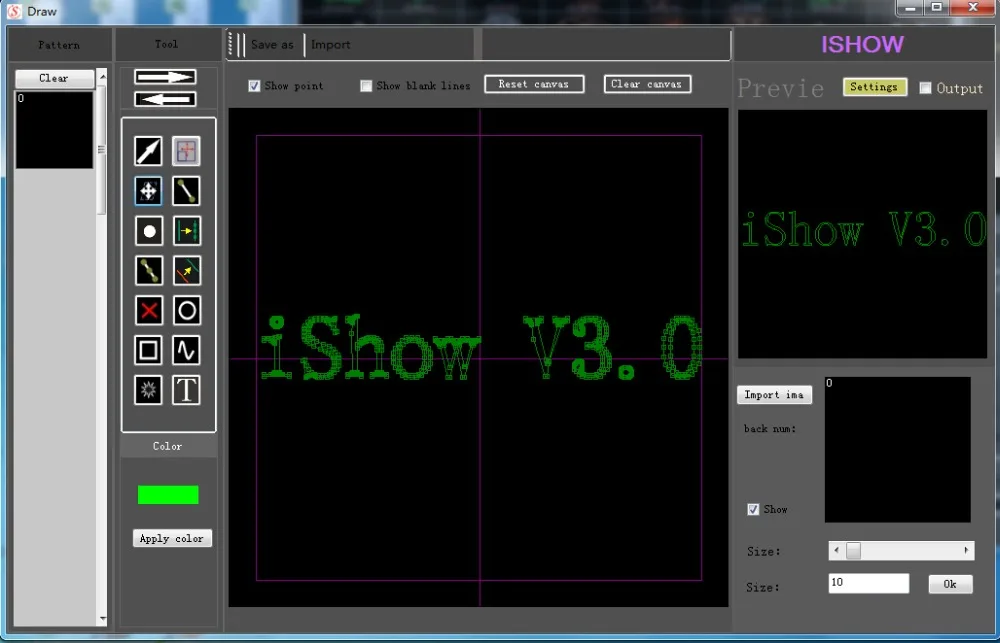 IShow V 3,0 лазерное шоу программное обеспечение ILDA+ RJ45 USB интерфейс ishow для дискотеки DJ DMX бар сценический лазерный светильник