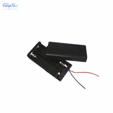50 шт. 2xAA держатель для аккумуляторной батареи разъем провода распределительные коробкиС проводами, переключателем и крышкой