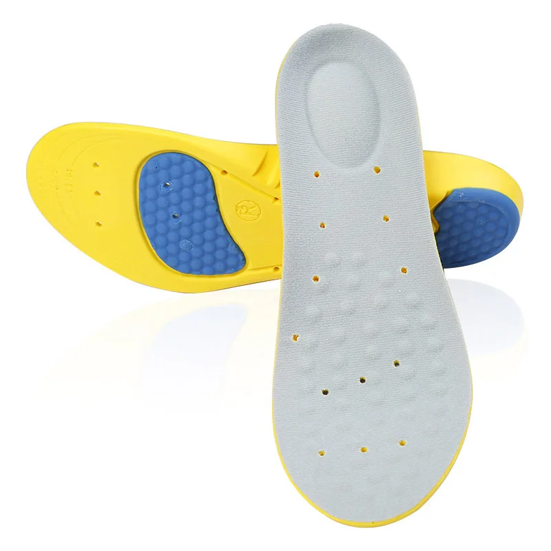Высококачественные противоскользящие стельки из пены с эффектом памяти для обуви, Дышащие стельки для поддержки стопы, массажные стельки для бега, спортивные стельки, XD-029