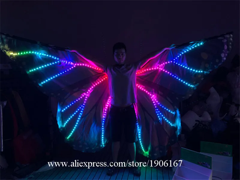 LED light wings isis illusion gold wing stage performance team dance light clothes02