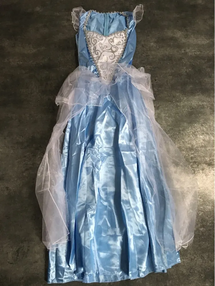 Movie Sandy Girl Cinderella Princess Adult Cosplay Costume Deluxe Party Women Fancy Dress Halloween Masquerade Costume (8)