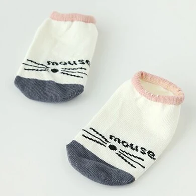 1 пара хлопковые носки с рисунком для малышей повседневные носки для новорожденных мальчиков и девочек короткие нескользящие эластичные носки для новорожденных - Цвет: LS10