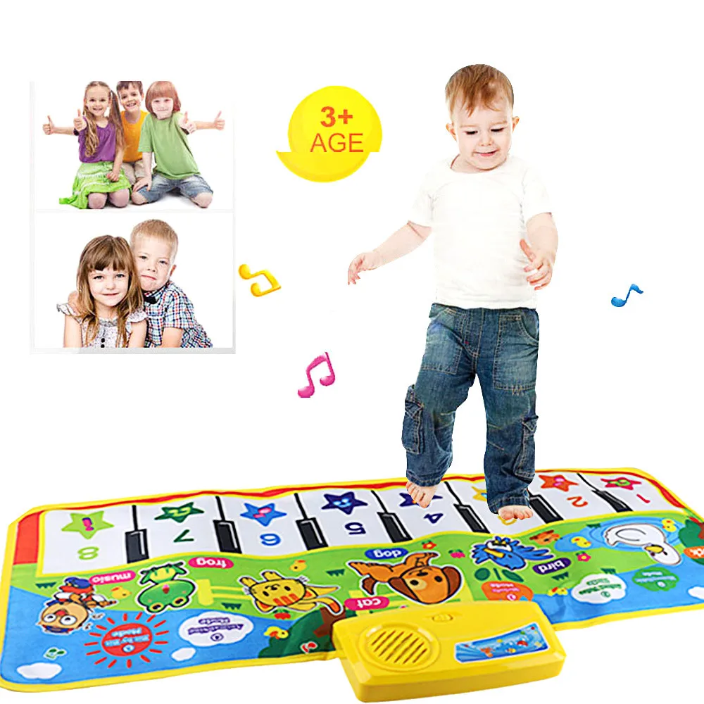 

MUQGEW Funny 2019 New Touch Play Keyboard Musical Music Singing Gym Carpet Mat Best Kids Baby Gift Levert Dropshipping