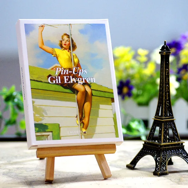 

30pcs/lot Artist Gil Elvgren American and Europe Retro Vintage Poster Sexy Beauty girls illustrator Postcards Free shipping