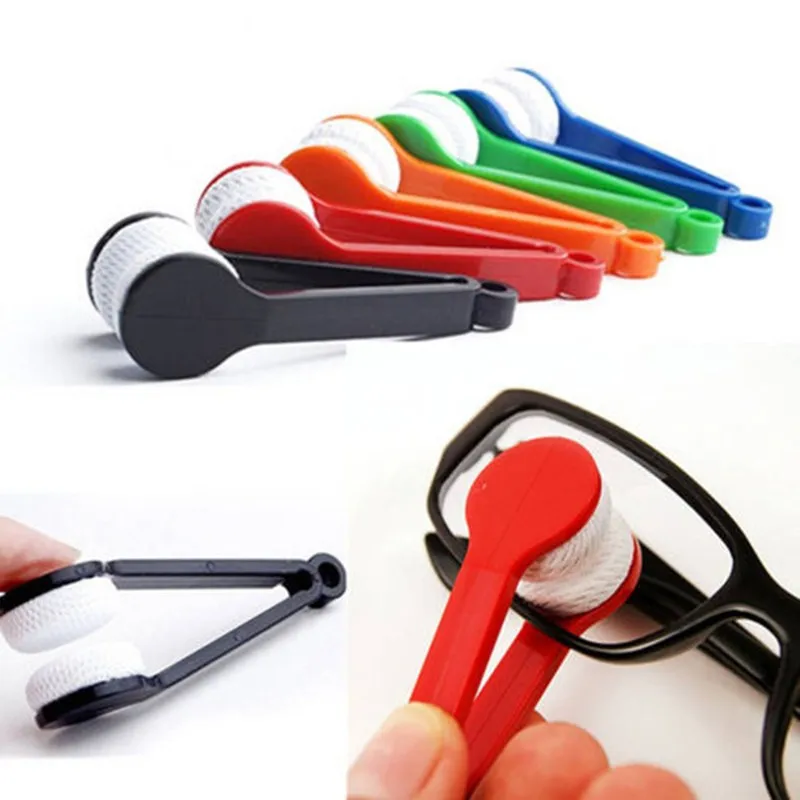 1PC Microfiber Sunglasses Handle Brushes Mini Eyeglass Clean Brush