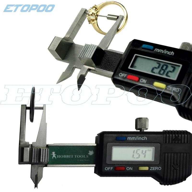 0 25mm Mini Pocket Digital Jewel Gem Gemstone Thickness Gauge Caliper