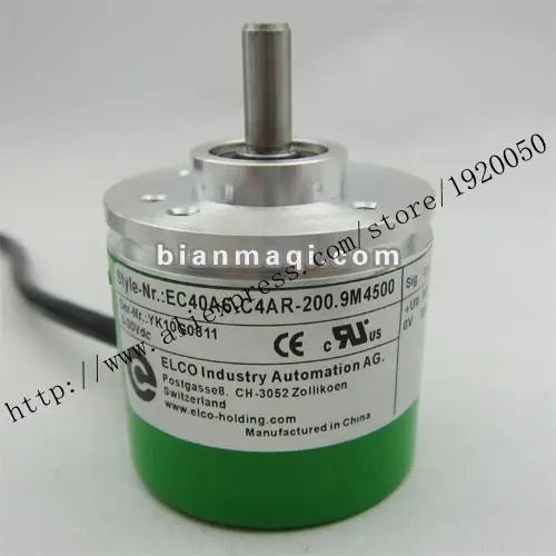 

Supply of EC40A6-C4AR-200.9M4500 Elco ELCO rotary encoder 200 lines