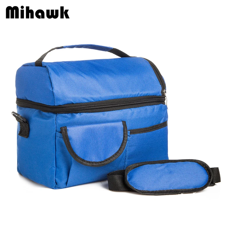 Mihawk 2 Layers Insulated Cooler font b Bag b font Thermal font b Lunch b font