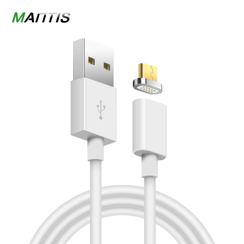 

MANTIS Micro USB Magnetic Cable for iPhone XS Max 1M 5V2A Data Charging Mobile Phone Cable for Xiaomi Redmi 4X Magnet Charger