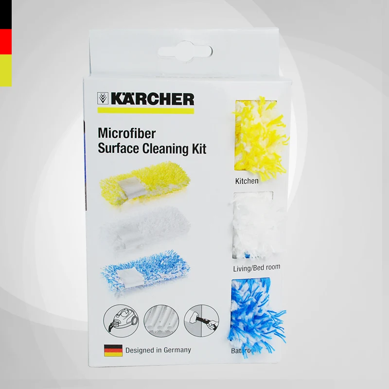 

3pcs/lot KARCHER steam cleaner accessories super long fiber handcuffs cloth set SC series SC1 / SC2 / SC3