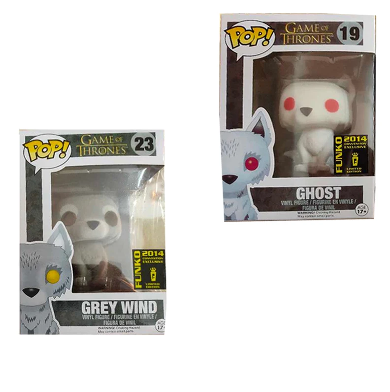 

Funko POP Game of Thrones CHOST GREY WIND (Flocked) SDCC Vaulted Vinyl Action Figures Model Toys Gifts