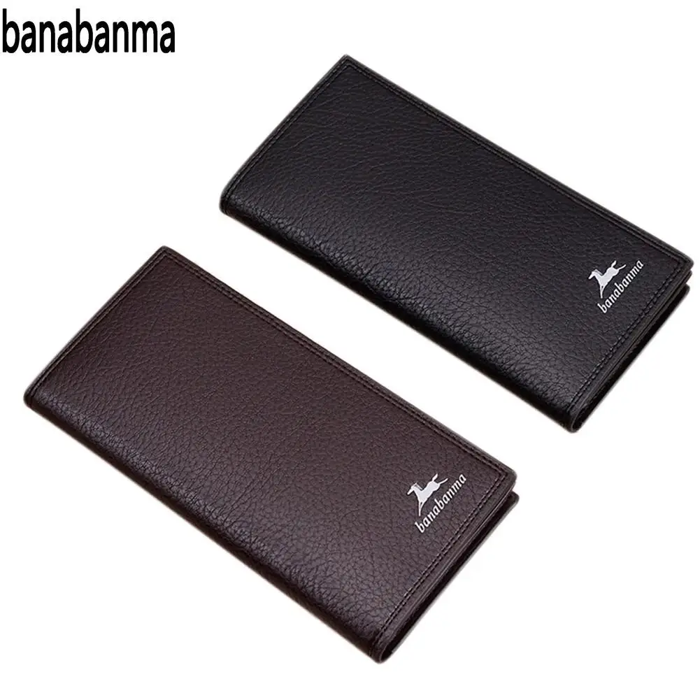 

banabanma Men's Wallet Retro&Concise Style Wallets and Purses PU Leather Multi Position Wallet Purse Fashion 2018 ZK15