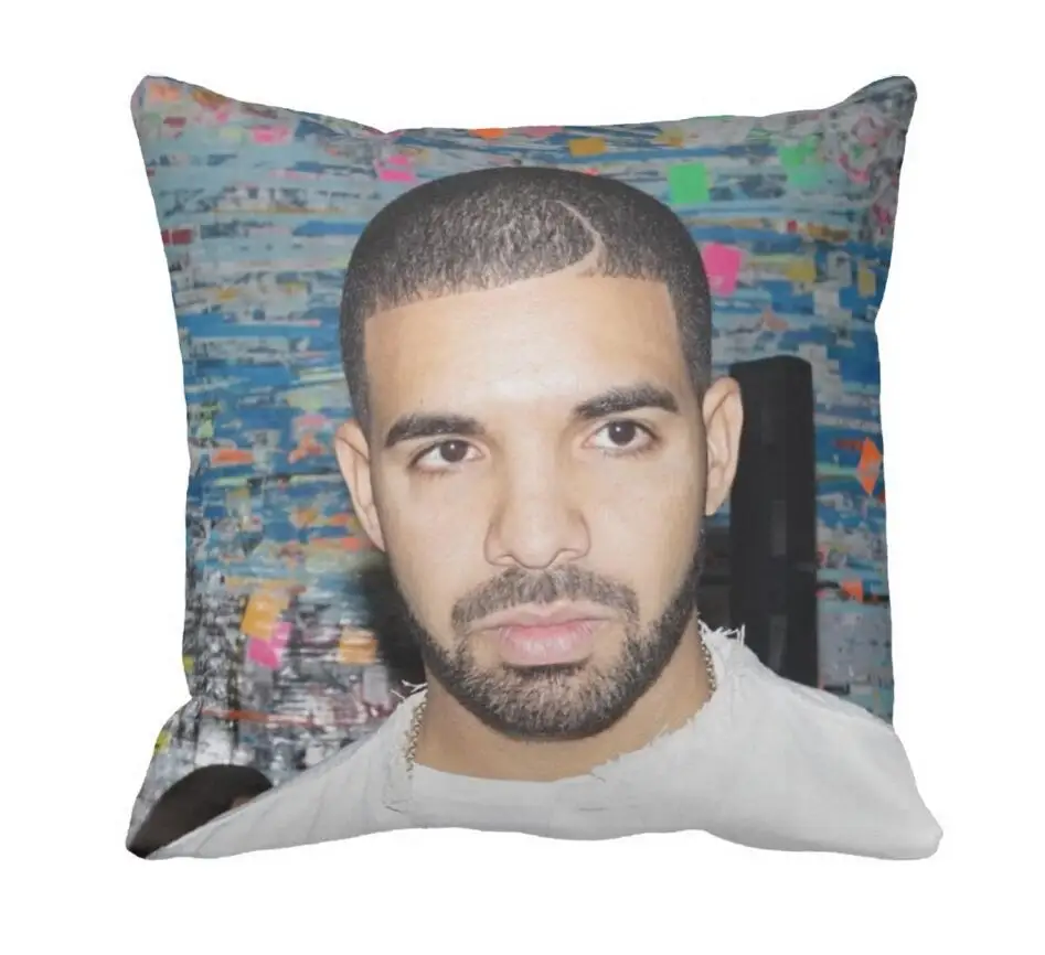 

Drake Music Cool 33cmx33cm inch Throw Pillow Case Pillowcase Cover (twin sides)