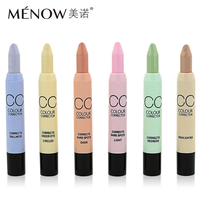 6pcs Lot Base Makeup Cc Color Corrector Concealer Pen Pencil Brand