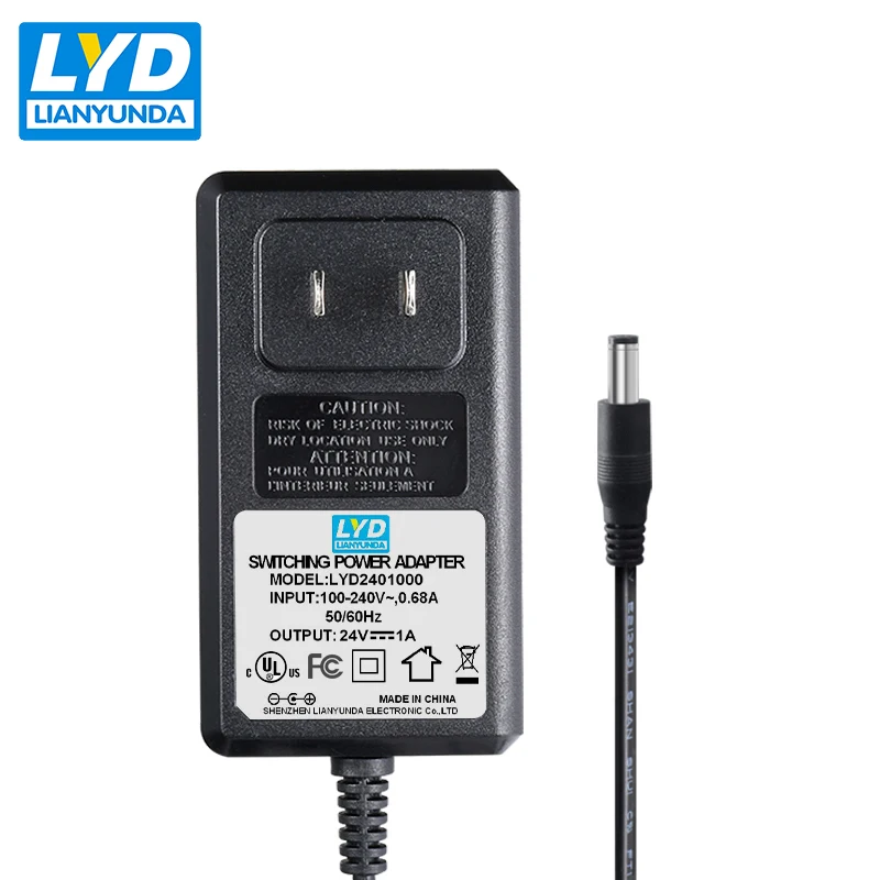 90 264v адаптер Dc24v 1 Amp Ac Dc ПИТАНИЕ 24V питания 24vdc 1A настенный блок 24W 1A|Адаптеры AC/DC| |