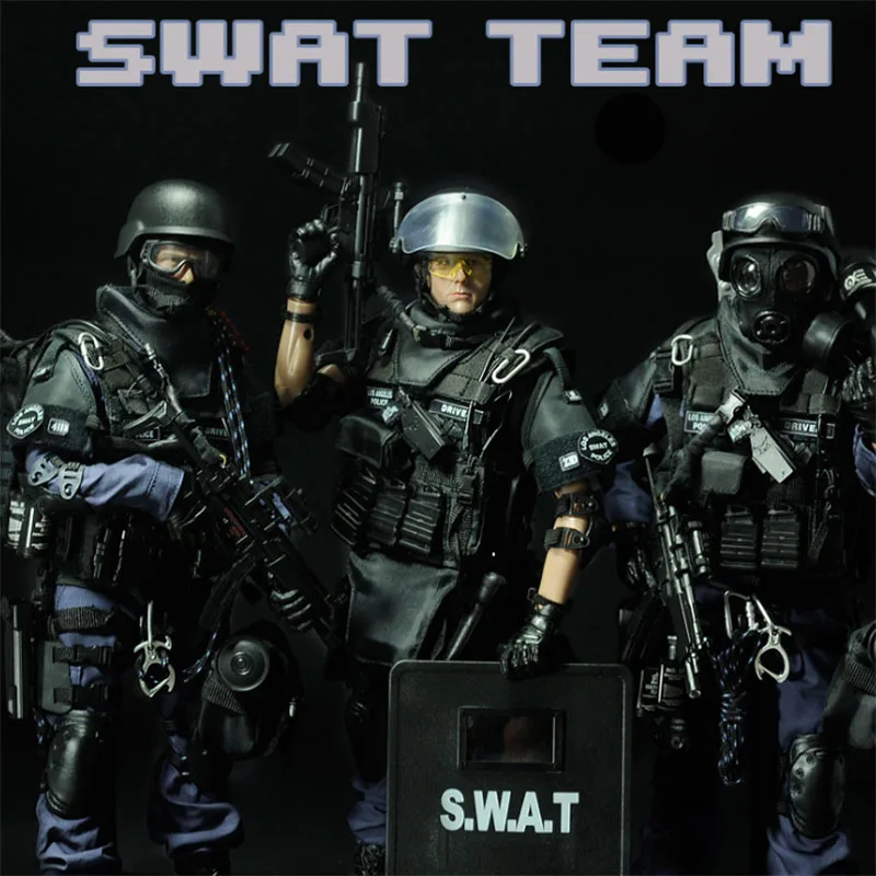 

30cm 1/6 Scale Real Life Soldier Models Special Police Action Toy Figures SWAT Team Assaulter Breacher Point-man Boys Toys
