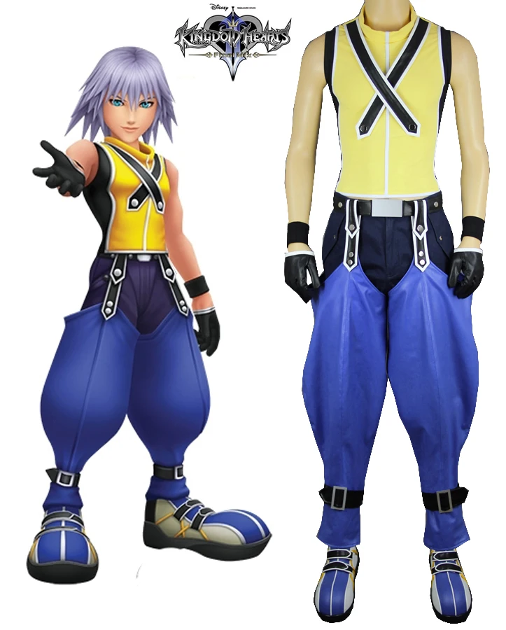 

Free Shipping Kingdom Hearts 2 Riku Game Cosplay Costume(No Shoes)