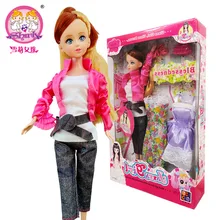 2015 funny Rushed Top dress suit shoes bag for Barbie doll individual gift box bjd doll girl toy baby child gift