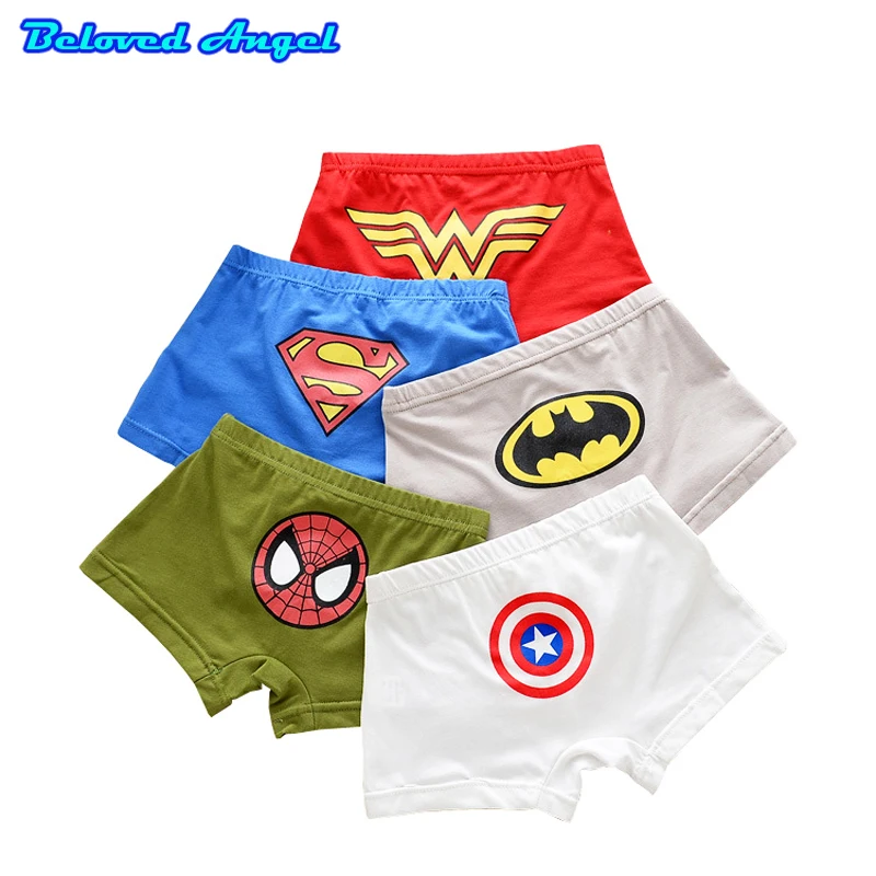 

5 Pcs/lot Cartoon Boys Underwear Soft Breathable Kids Boxer for 2-13Yrs Baby Panties Kawaii Boy Briefs Children Underpants