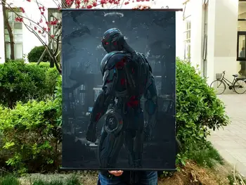 

"Avengers: Age of Ultron" HD Game Movie Wall Scrolls Poster Bar Home Decor Banners Hanging Art Waterproof Cloth Decorate 60X90CM