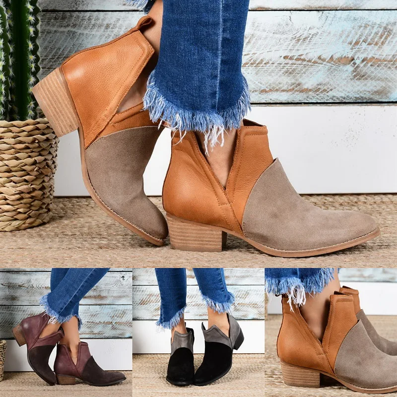 

Drop Shipping WENYUJH New Fashion Women's Leisure Coarse-heeled Comfortable Leather Shoes in 2019
