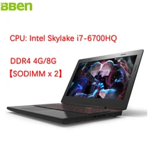BBen X6 15.6” Laptops Gaming Computer Intel Skylake i7-6700HQ Quad Core Windows 10 DDR4 16G + SSD 128G Backlit Keyboard Laptop