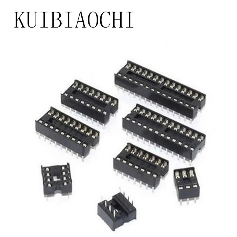 

Good 66pcs/set DIP IC Sockets Adaptor Solder Type Socket Kit 6,8,14,16,18,20,24,28 pins NEW