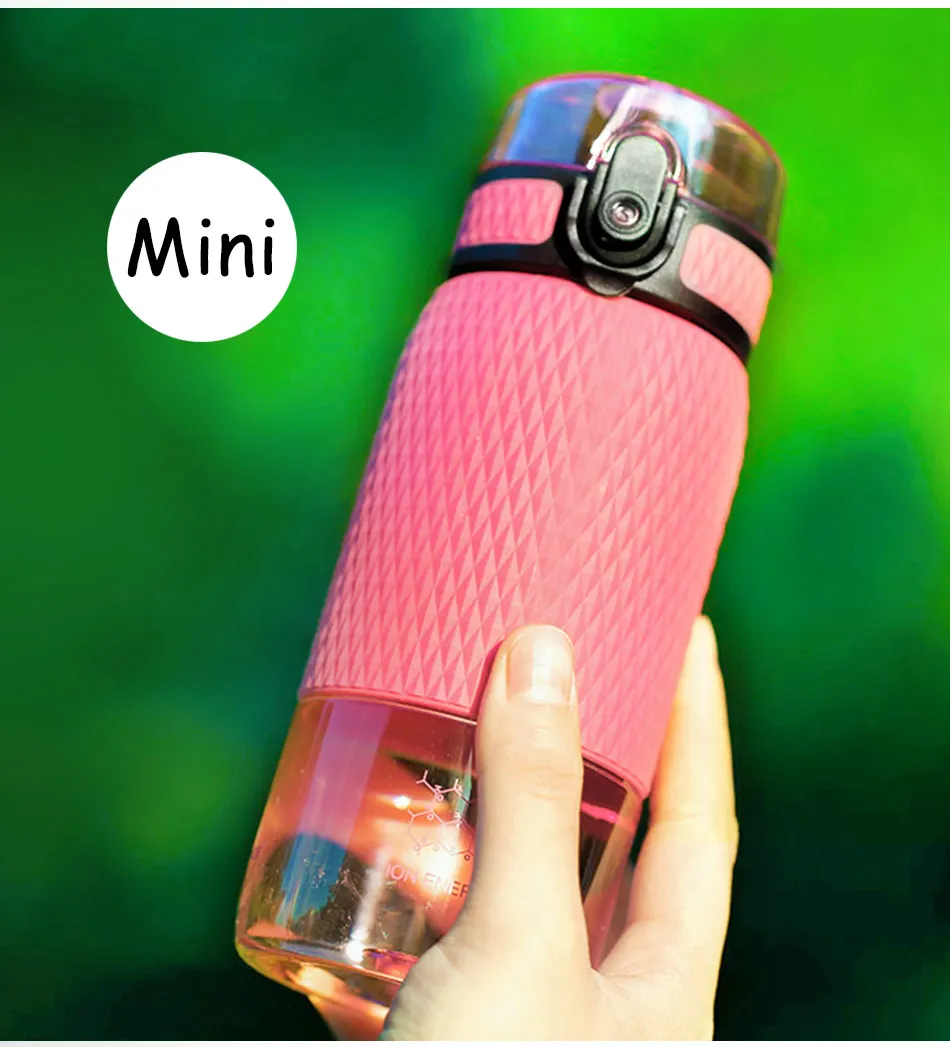 UZSPACE 350ml Tritan Sports Water Bottles Creative Portable buckle Lemon fruit tea Filter Shaker Drink Bottle For Water BPA Free350ML_03