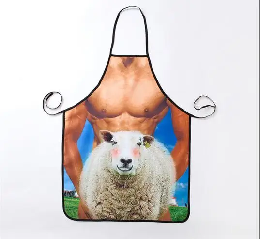 

FREE SHIPPINGNew Flirty Sheep Man Apron Funny Bib for Home Kitchen BBQ Party Novelty Apron
