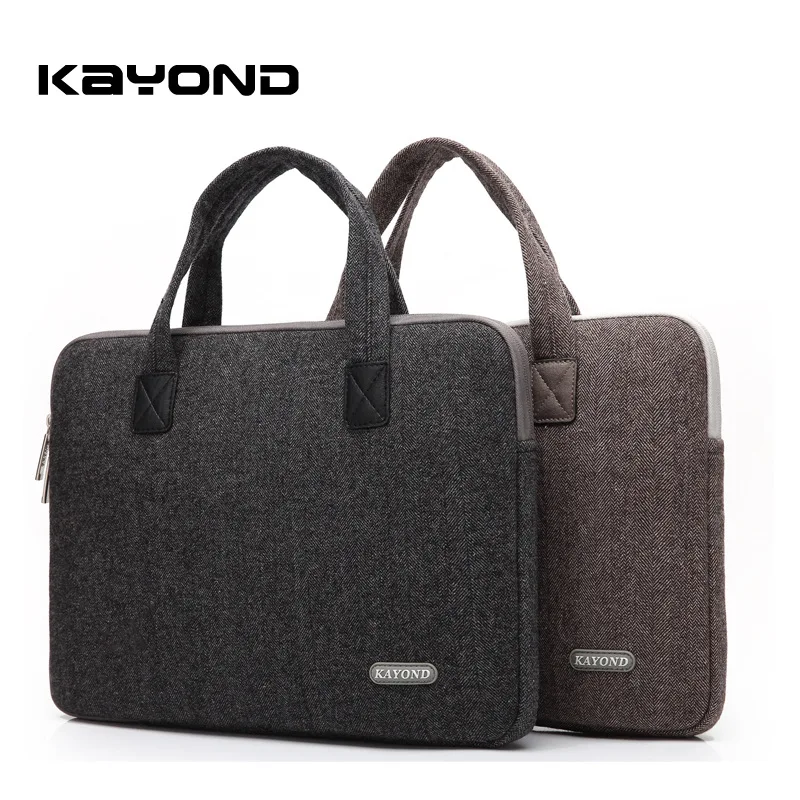 

Kayond Nylon Business Laptop Sleeve Handbag Scratch-proof Laptop Bag Case For Macbook Air Pro Retina And 13" 14" 15" Laptop