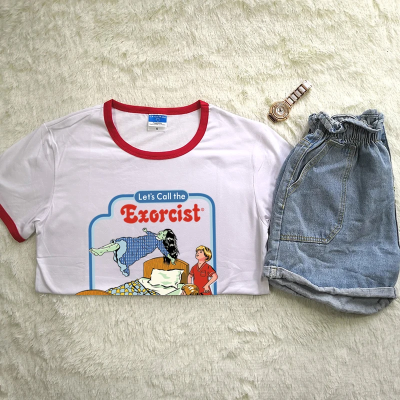 المتخلف المتناثرة تي شيرت النساء 80 s 90 s دعونا استدعاء التعويذي مضحك الساخن بيع القمصان الأحمر الرقبة البوليستر ودنة لينة تيز المتخلف المتناثرة تي شيرت النساء 80 s 90 s دعونا استدعاء التعويذي مضحك الساخن بيع القمصان الأحمر الرقبة البوليستر ودنة لينة تيز