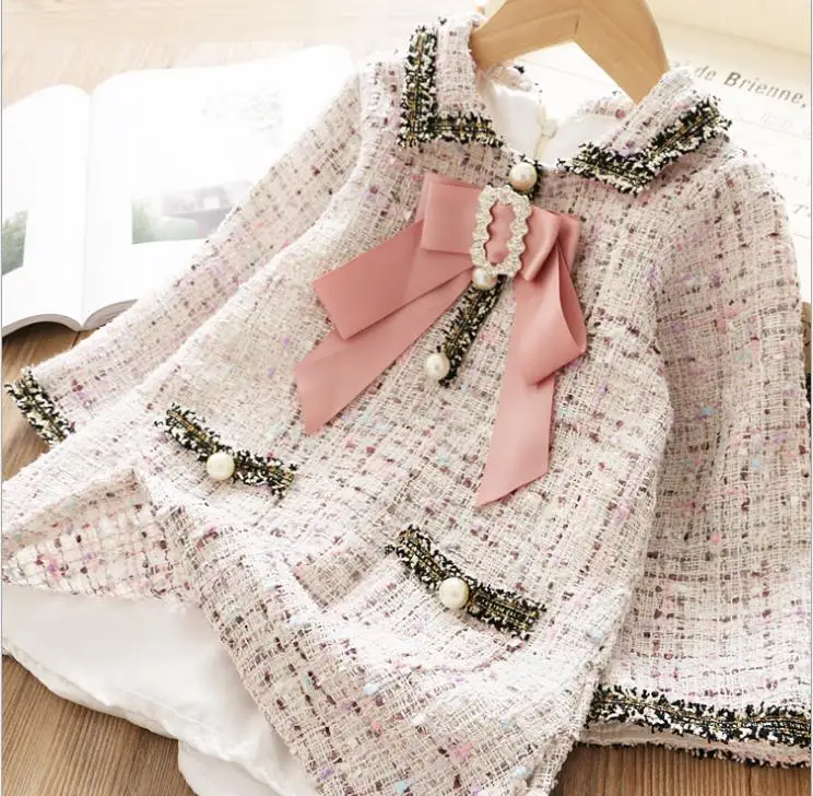 Розничная ; осень г.; изысканные платья принцессы с бантом для девочек; детское элегантное платье; От 2 до 7 лет