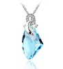 Collier pendentif dauphin en cristal autrichien AAAA +, bijoux à la mode, livraison directe, breloques de fête pour femmes et filles, qualité supérieure ► Photo 1/6