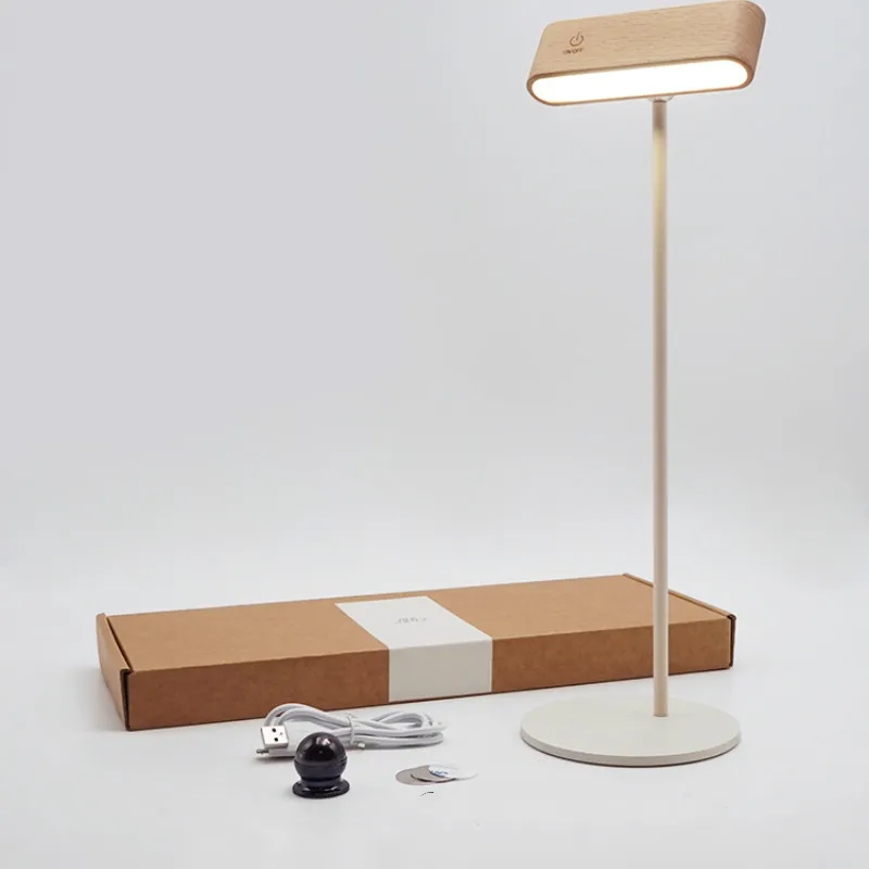 Настольная лампа в скандинавском стиле из дерева, USB, для кровати, креативная, для студентов, для спальни, настольная, простая, современная, для защиты глаз, маленькая, настольная лампа из дерева, Lampara De Mesa