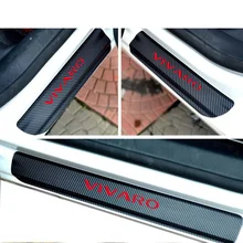 4 шт. Виниловый протектор для двери автомобиля из углеродного волокна Защита дверных порогов наклейка для автомобиля Opel VIVARO Стайлинг автомобиля аксессуары