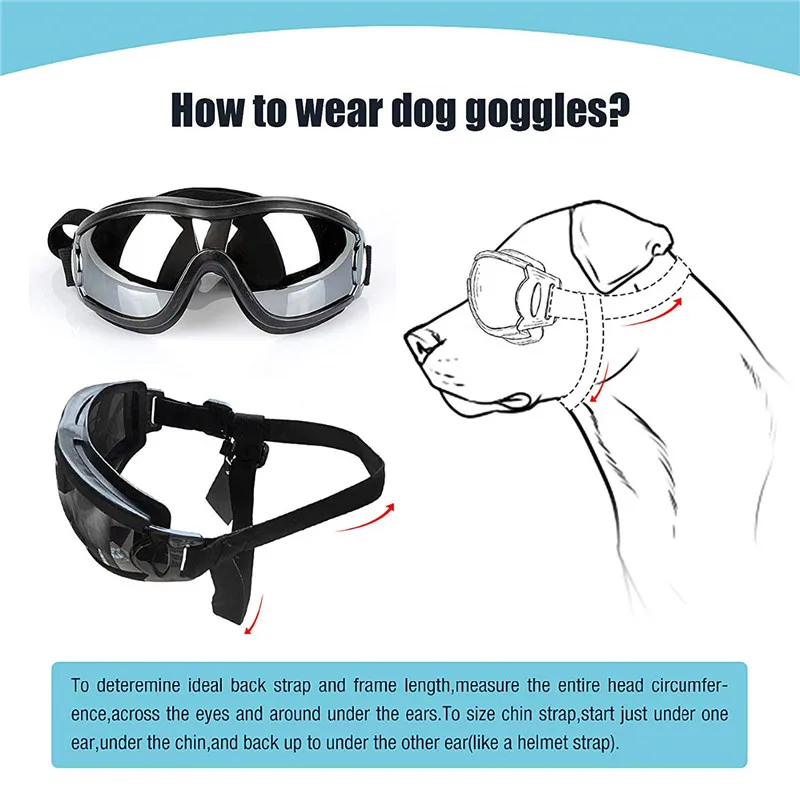FML домашнее животное солнцезащитные очки товары для собак УФ солнцезащитные очки для собак очки водонепроницаемые ветрозащитные с регулируемым ремнем защита домашних животных