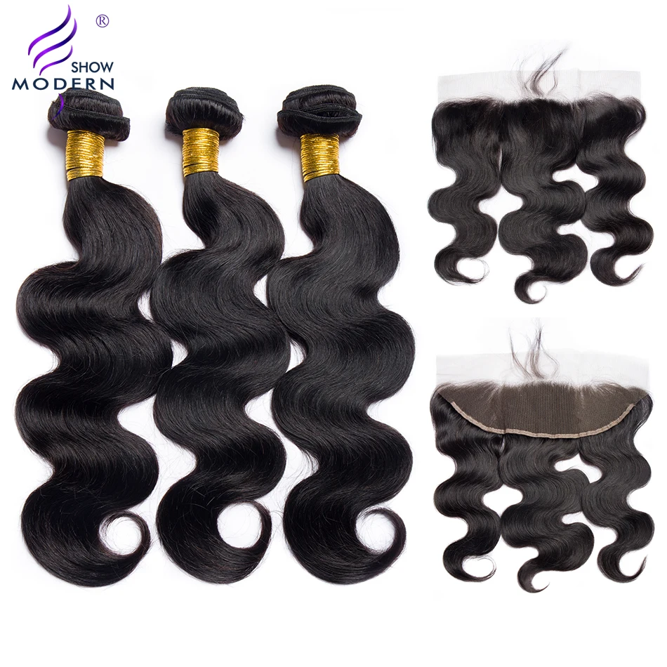 Modern Show Brazilian Body Wave 3 Bundles With Frontal ...