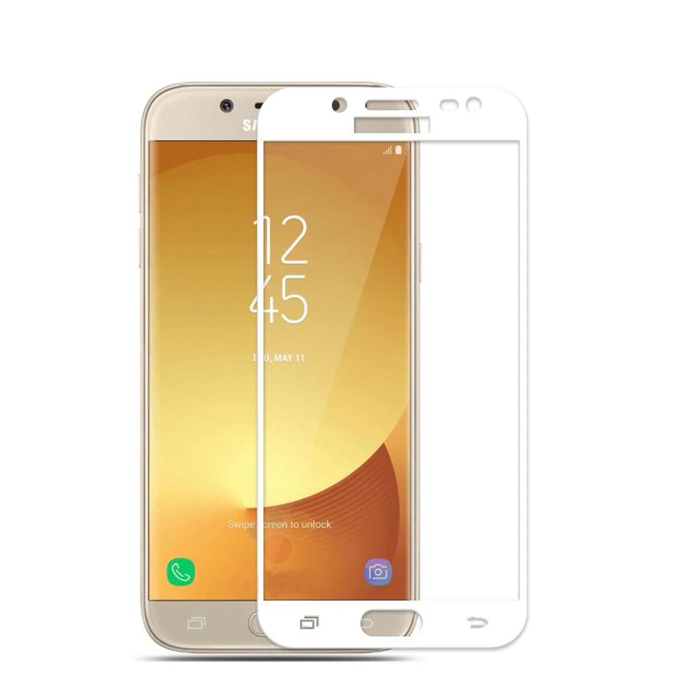 Закаленное стекло экрана полное покрытие протектор для samsung Galaxy J3 Pro J330F SM-J330F SM-J330F/DS SM-J330FN защитная пленка