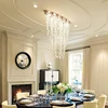 Youlaike-Lámpara de araña moderna, iluminación Diseño ovalado, comedor, sala de estar, Cristal de lujo, montaje empotrado, Lustre de Cristal LED ► Foto 2/3