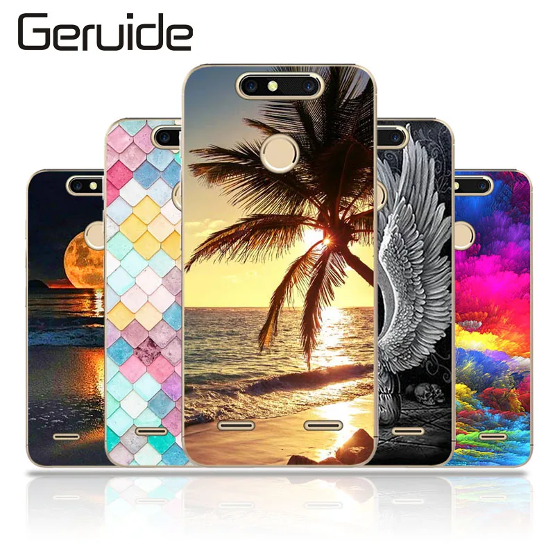 Geruide ZTE Blade V8 mini 5.0" Case Cover, Printed Soft