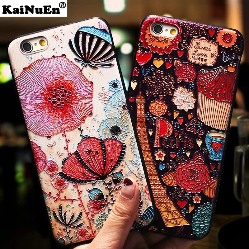 KaiNuEn роскошный 3d чехол лента на заднюю панель для iphone 6 6s plus 6plus силиконовые чехлы