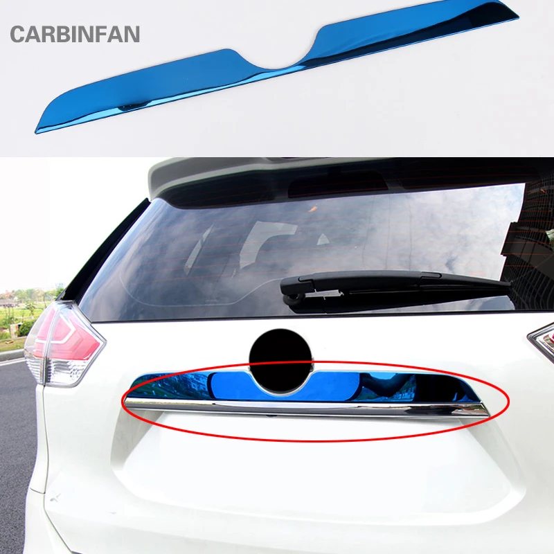 Car Exterior Accessories Stainless Steel Rear Trunk Lids Trim Cover