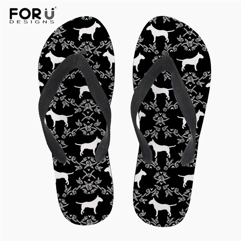 Z3551AB FORUDESIGNS/мужские шлепанцы с 3D принтом собаки; мужские домашние тапочки с нескользящей подошвой; летние пляжные шлепанцы для путешествий; Terlik - Цвет: Z3551AB