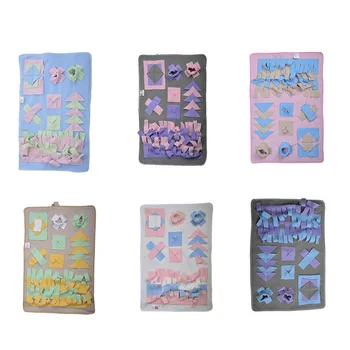 

Pets Snuffle Mat Feeding Sniffing Puzzle Mat Detachable Stitching Training Blanket MJJ88