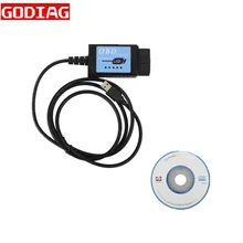 USB ELM327 V1.4 Пластик OBDII/EOBD сканер шины CAN с FT232RL чип ELM 327 OBD2 USB V2.1