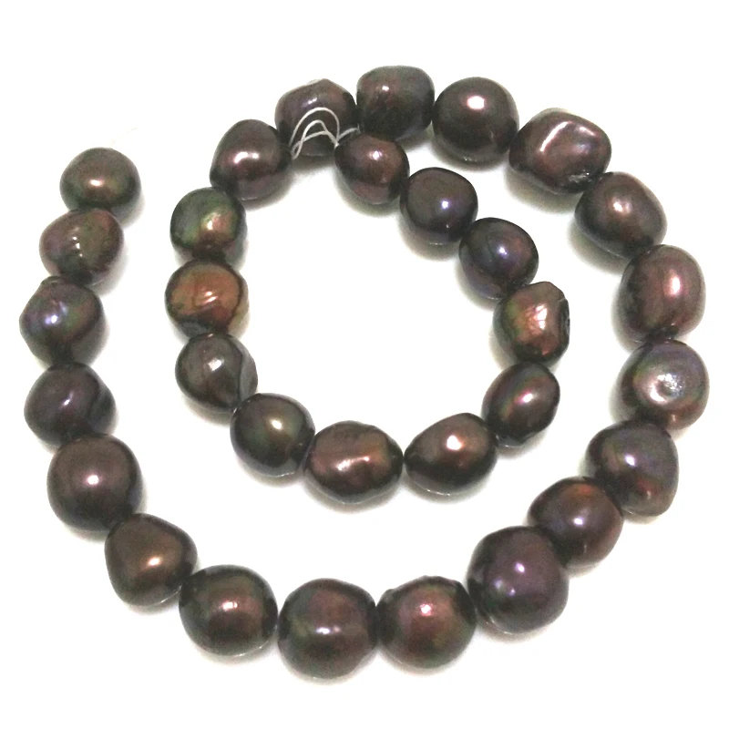 

16 inches AA+ 12-15mm Coffee Natural Large Baroque Pearl Loose Strand