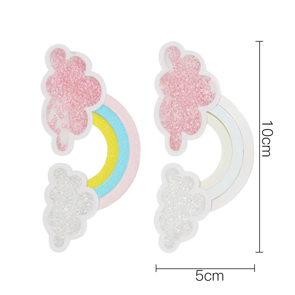 JOJO луки 1 шт. пластмассовые Пластыри для одежды облака радужной пентаграммы Зыбучих песка аксессуары для рукоделия домашний текстиль наклейки