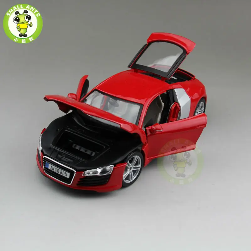 1/18 Audi R8 спортивный гоночный литой металлический автомобиль модель Maisto красный цвет